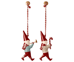 Maileg - Metal Ornaments, Pixy - Set of 2 pcs.