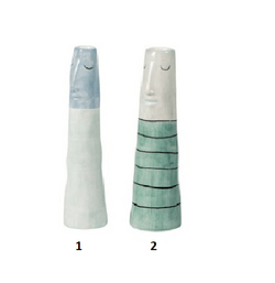 Speedtsberg - Keramisk vase med ansigt - vælg ml. 2 varianeter