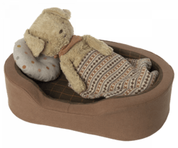 Maileg - Dog basket - Brown - Pre-order - Expected in stock from 15/3-2023