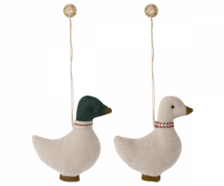 Maileg - Duck fabric hangers/ornaments 2 ass.