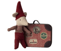 Maileg - Christmas mouse baby, in suitcase - 2024