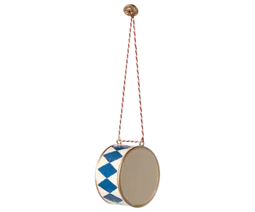 Maileg - Metal ornament, Tromme, Stor - Mørkeblå - Forudbestilling - Forventet levering senest: 01/10/24