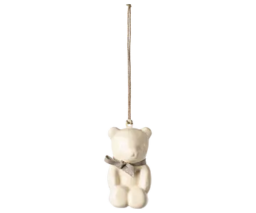 Maileg - Metal Hanger, Teddy Bear - Off-white/blue - Expected delivery by: 01/10/24