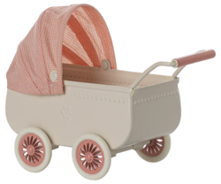 Maileg - Pram, Mice - Coral - Coral - Pre-order expected in stock 03-20-2025