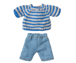 Maileg - Knitted sweater and trousers, for Big Brother mouse- Pre-order - expected in stock 3-10-2025