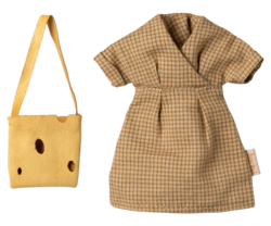 Maileg - Dress and bag, for Mother Mouse - Pre-order - expected in stock 20-3-2025