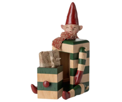 Maileg - Santa Claus with Drawer, Green - 2025 - Pre-order - Expected in stock from 11/1/25.