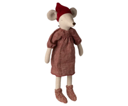 Maileg - Christmas Mouse, Maxi - Girl - 2025 - Pre-order - Expected in stock from 20/10-25