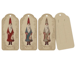Maileg - Gift tags, Nicolaus 12 pcs. - 2025 - Pre-order - Expected in stock from 05/10-25