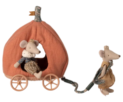 Maileg - Pumpkin cart, Mouse - 2025 - Pre-order - Expected in stock 20/9-2025