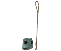 Halsbånd og snor til plyshvalp Small – perfekt til leg og fantasifulde eventyr