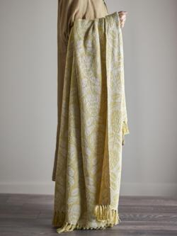 Bloomingville - Pratello Plaid, Gul, Genanvendt Bomuld