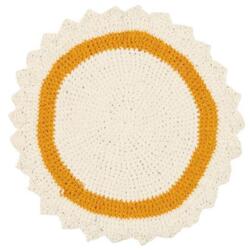 Ib laursen - Placemat mustard circle crocheted