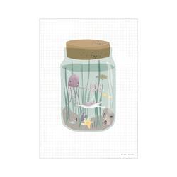Poster reversible - mini ocean jar