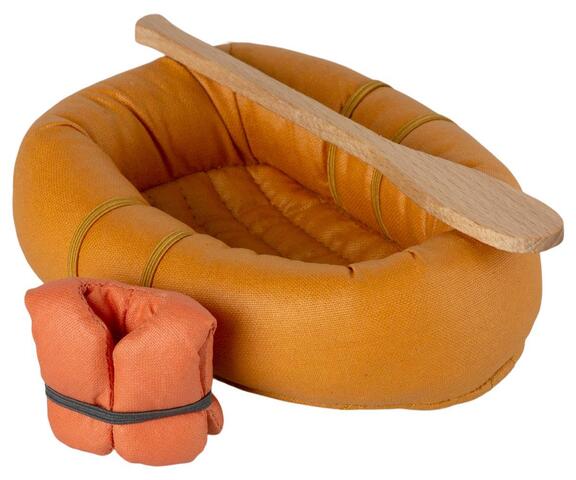 Maileg - rubber boat for mouse - Dusty yellow