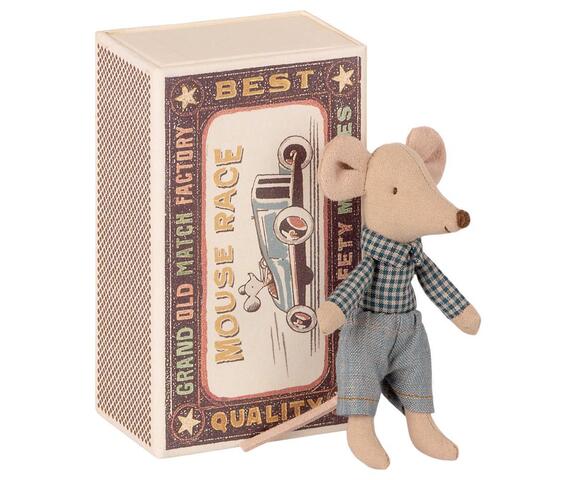 Maileg - Little brother mouse in matchbox