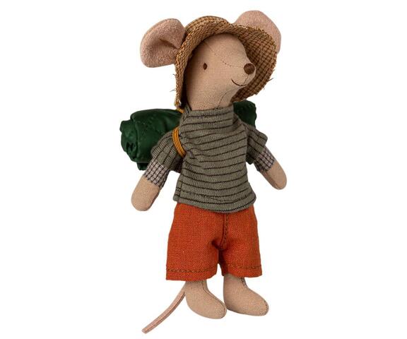 Maileg - Hiker mouse  12 cm. - Big brother