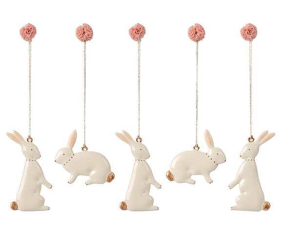 Maileg - Ester Bunny ornaments - 5 pcs.