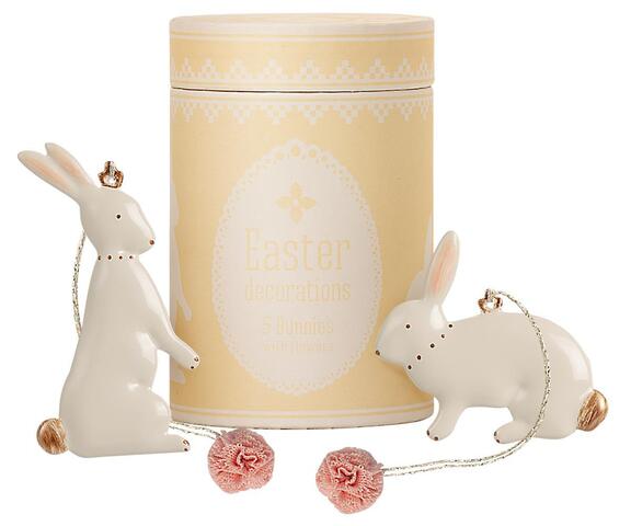 Maileg - Ester Bunny ornaments - 5 pcs.