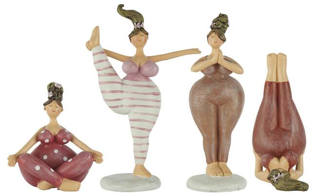 Damer i yoga positur - Vælg ml. 4 forskellige