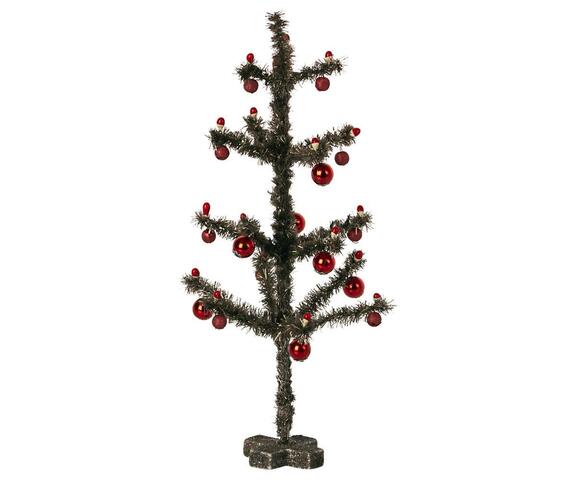 Maileg - CHRISTMAS TREE - ANTIQUE SILVER - 23 cm.