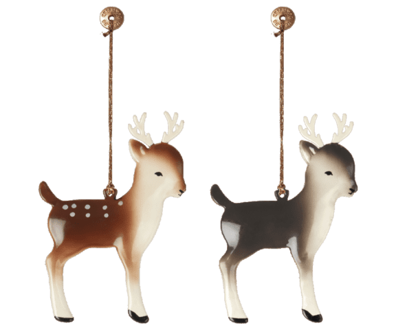 Maileg - Metal ornament, Bambi (9 cm) vælg mellem 2 ass.