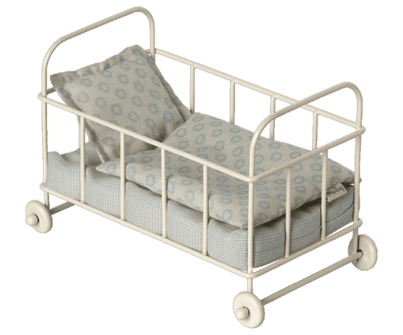 Maileg - COT BED, MICRO - BLUE
