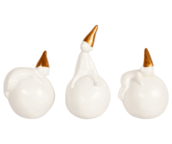 maileg - Snowballs gnomes, Porcelain, Set