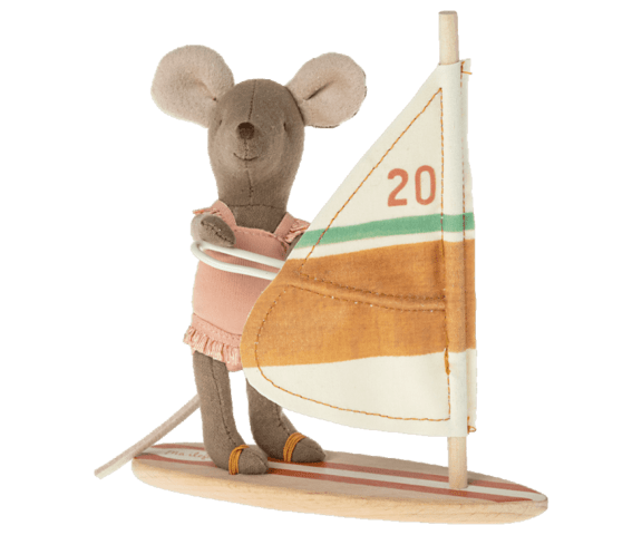 Maileg - Beach Mice, Surfer Little Sister - DELAY- New expected delivery date 15 / 8-2022
