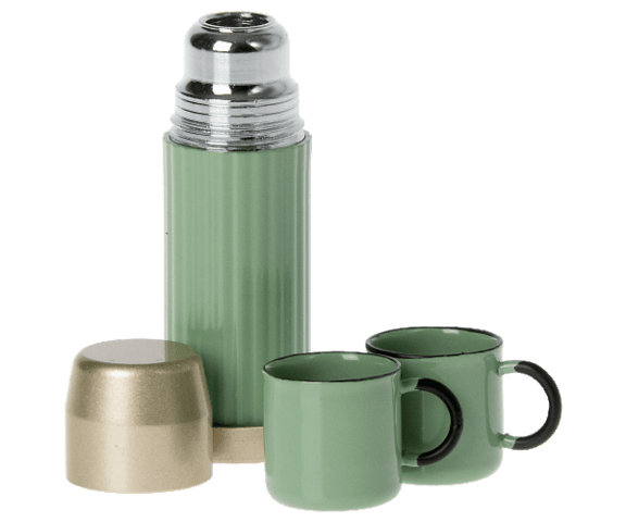 Maileg - Thermos and cups - Soft coral or Mint- select variant