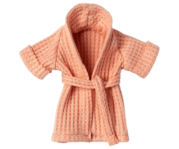 Maileg - Bathrobe for mice in Dusty Blue or Coral. - Expected delivery: 01/03/2022