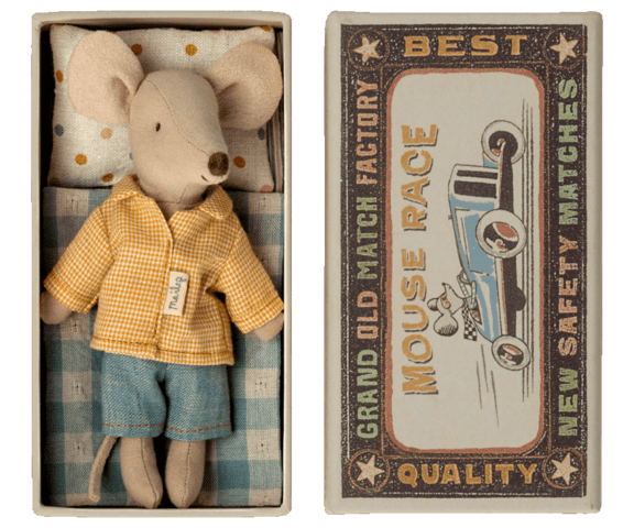 Maileg - Big Brother mouse in matchbox