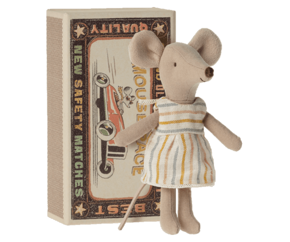 Maileg - Big sister mouse in matchbox- Pre-order - DELAY- New expected delivery date 15 / 8-2022