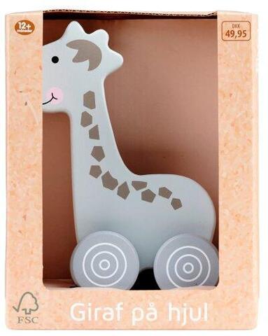 Toys - Giraffe on wheels - FSC labeled
