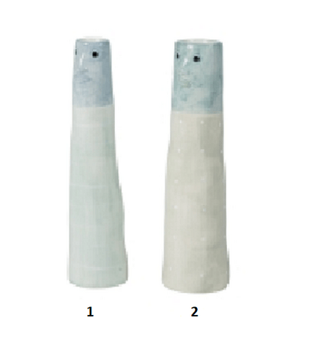 Speedtsberg - Ceramic vase with face - Light turquoise - 2 ass. - Select variant