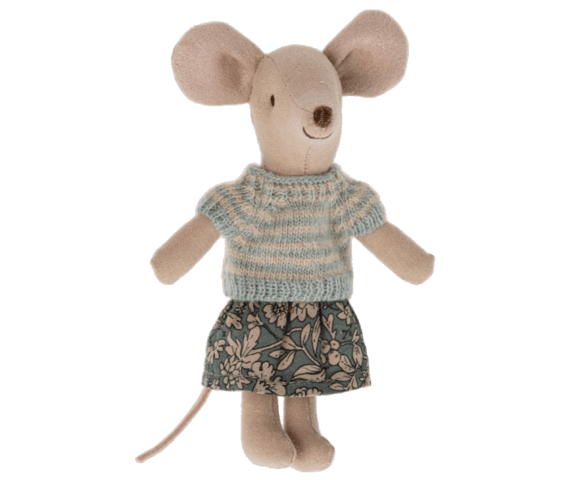 Maileg - Knitwear and skirt, Big sister mouse