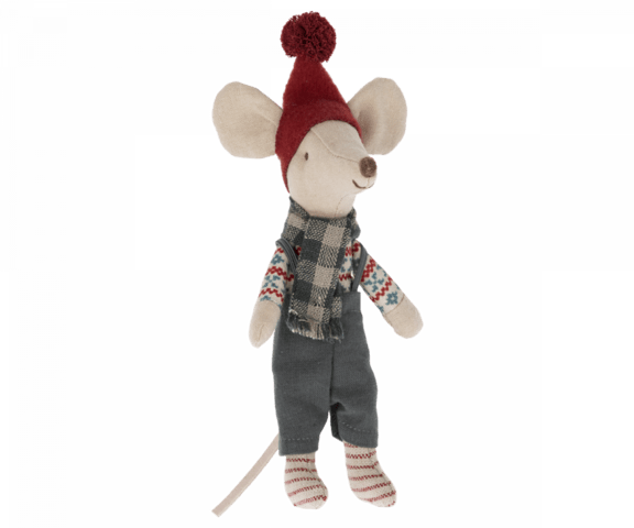 Maileg - Christmas mouse, Big brother - Pre-order - Expected in stock from 1. Okt. 22