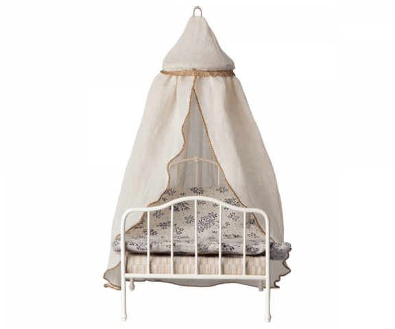 Maileg - Miniature bed canopy - Creme - Pre-order - Expected in stock from 15. Nov. 22