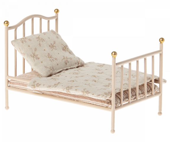 Maileg - Vintage Bed, Mouse - Rosa