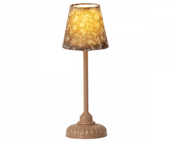 Maileg - Vintage gulvlampe, Lille - Mørk pudder