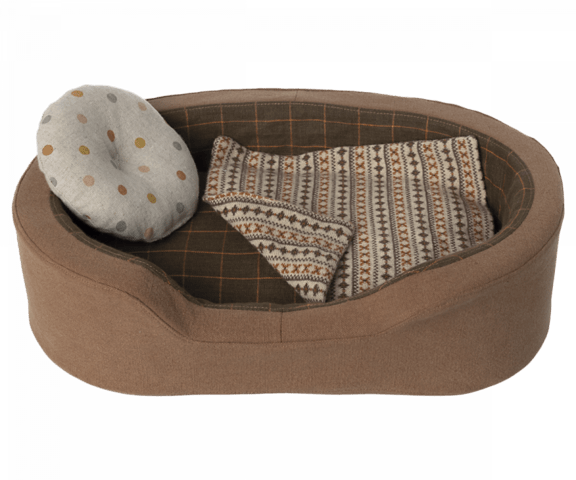 Maileg - Dog basket - Brown