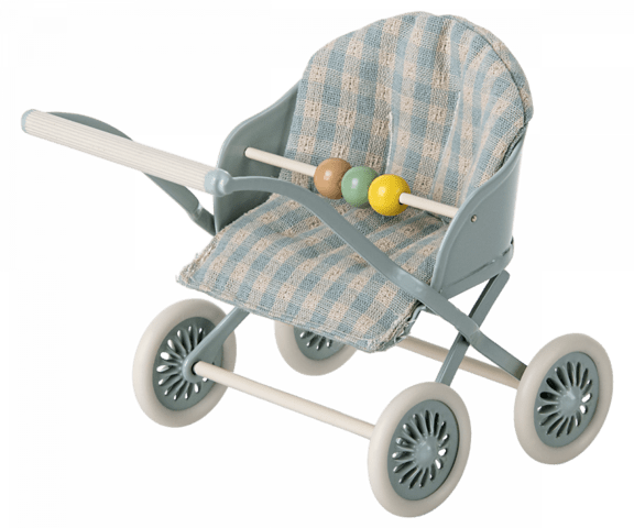 Maileg - Stroller - Baby mouse - Mint