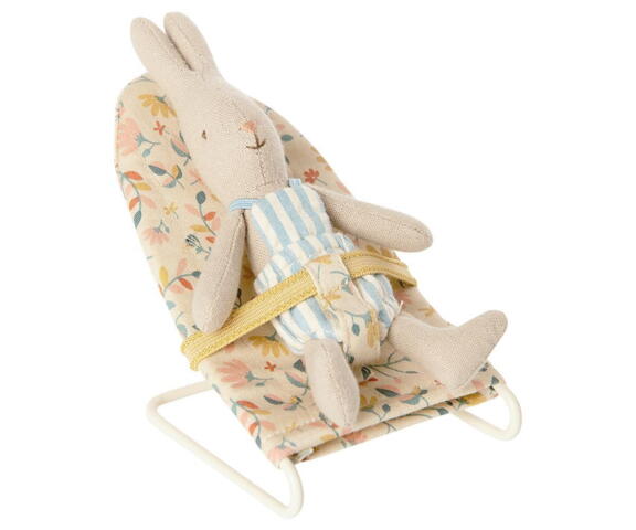 Maileg - Reclining chair with flowers for micro rabbit and mouse