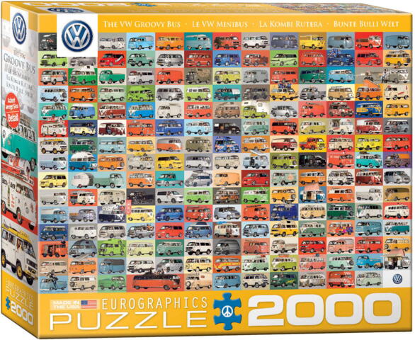 THE VW GROOVY BUS PUZZLE - 2000 PIECES