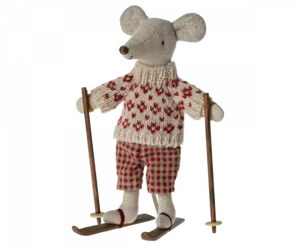 Maileg - Winter mouse with ski set, Mum - Expected delivery 15/11/23