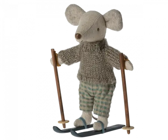 Maileg - Winter mouse with ski set, Big brother - Expected delivery 15/11/23
