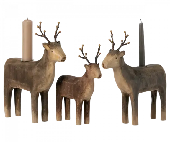 Maileg -  Reindeer candle holder - Select between 3 variants