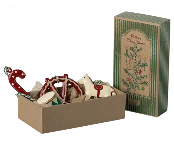 Maileg - Metal ornament set - Peter`s Christmas - Expected delivery: 15/10/2023  -