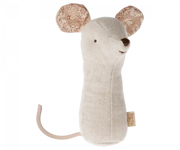 Maileg - Lullaby friends, Mouse rattle - Nature