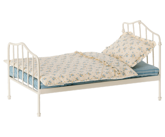 Maileg - Miniature seng, Mini - Blå